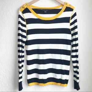 Tommy Hilfiger Retro Striped Pullover Sweater Top